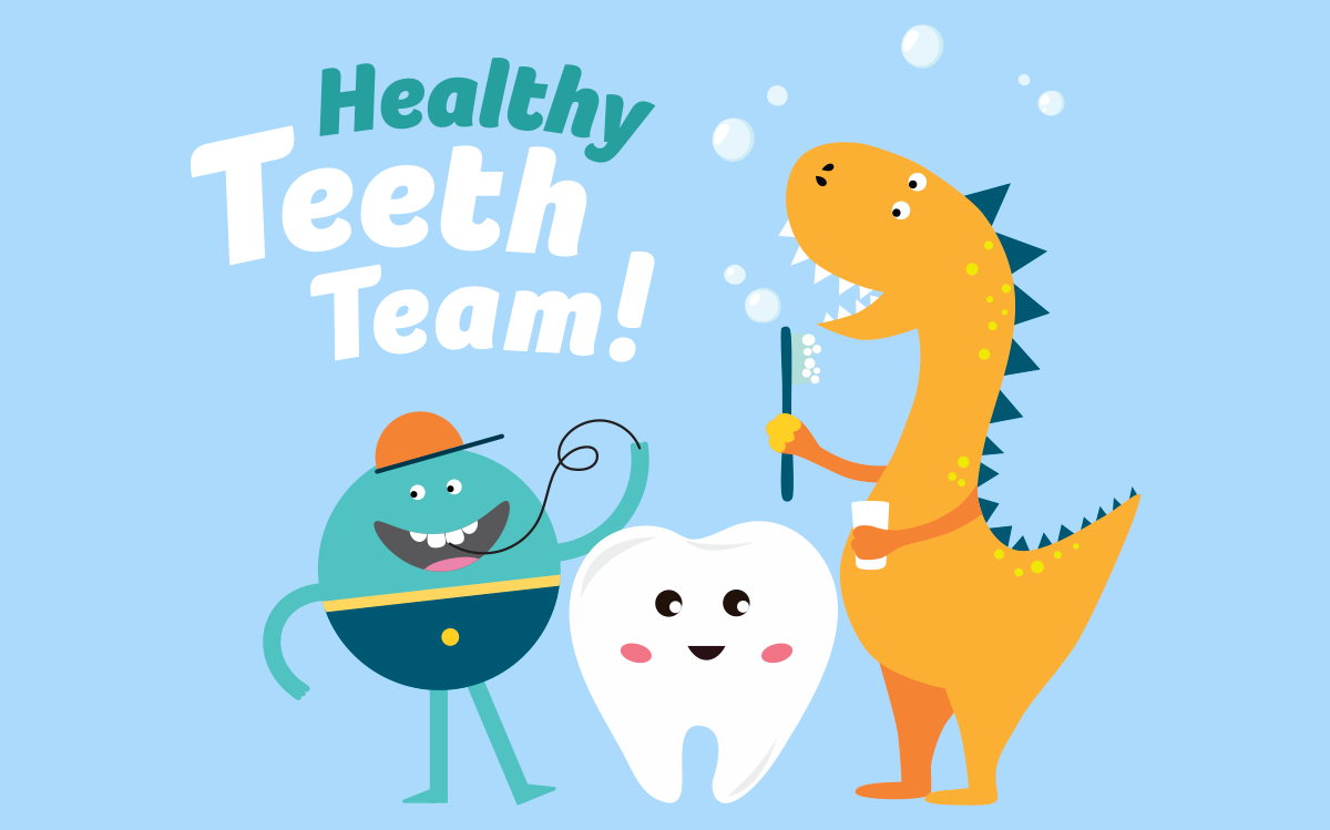8.0 Healthy Teeth Team characters Bgd Sky Blue